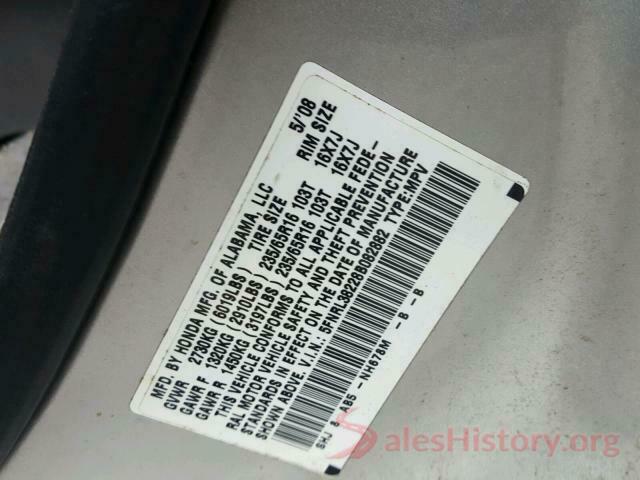 5FNRL38228B082882 2008 HONDA ODYSSEY LX