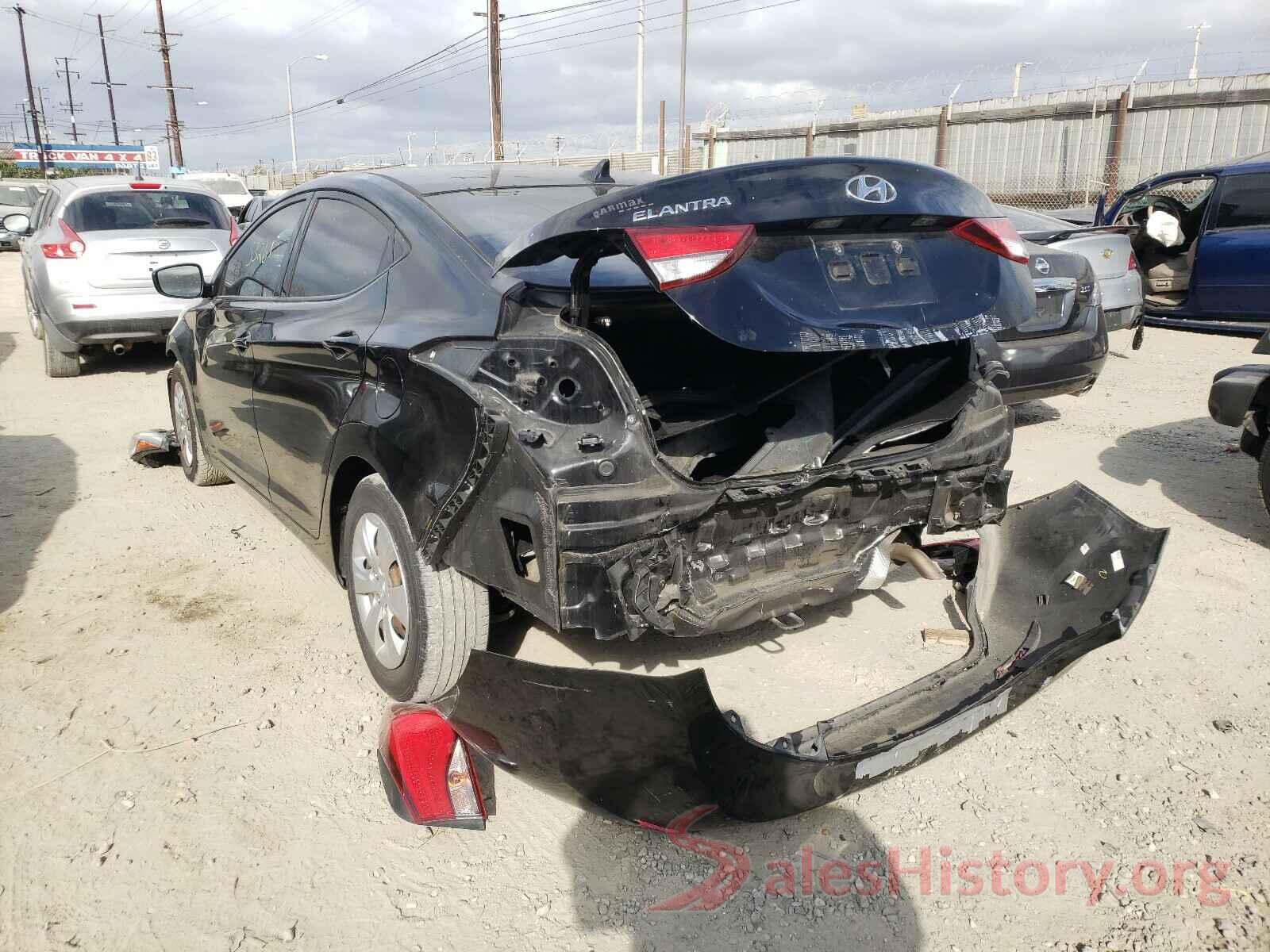 KMHDH4AE1GU483590 2016 HYUNDAI ELANTRA