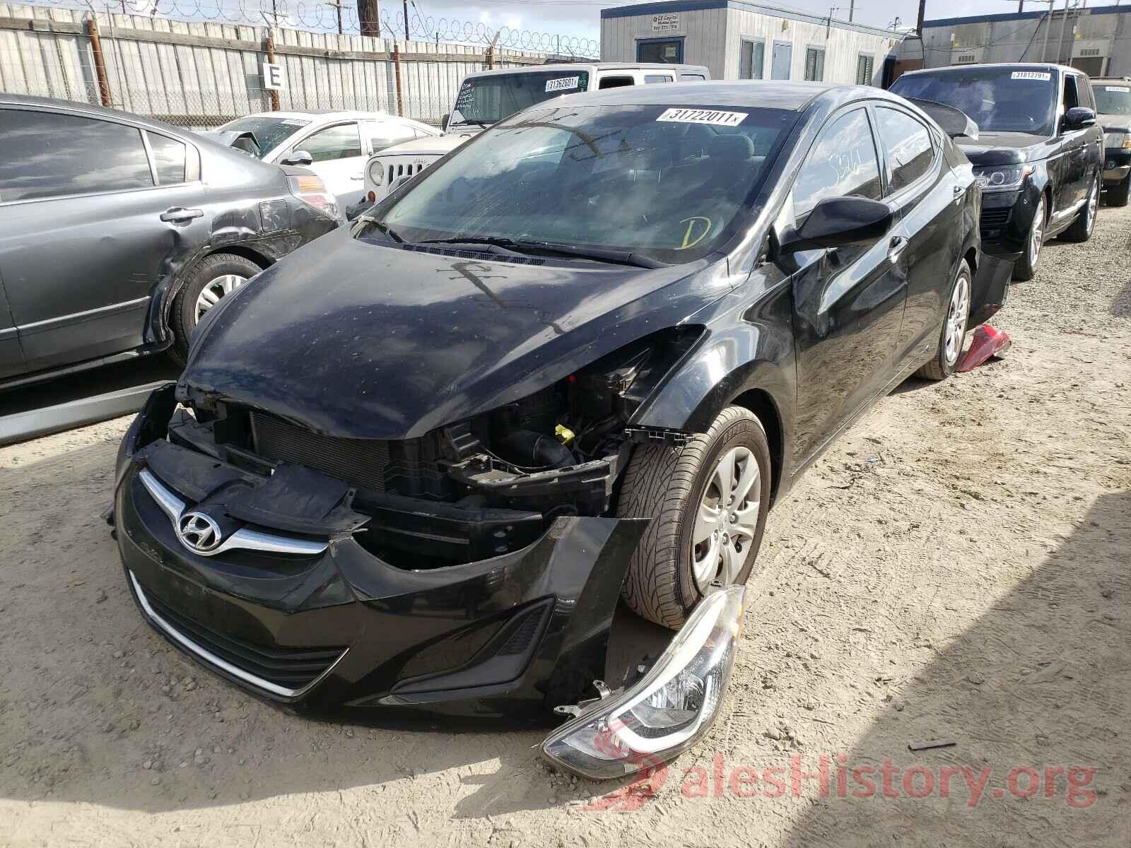 KMHDH4AE1GU483590 2016 HYUNDAI ELANTRA