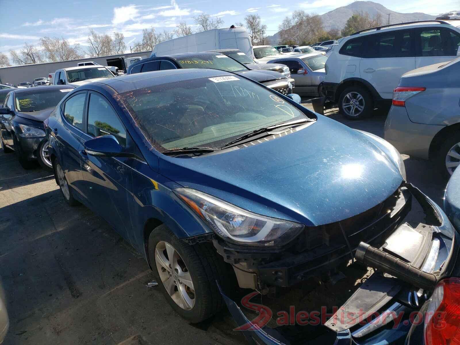 KMHDH4AE6GU593180 2016 HYUNDAI ELANTRA