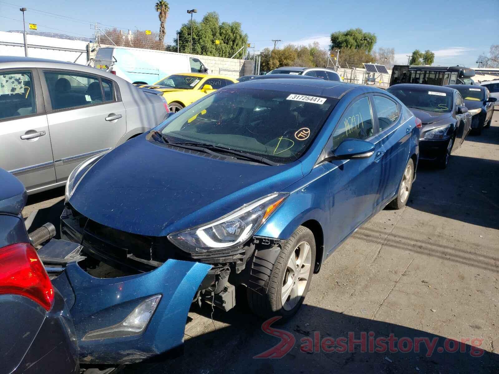 KMHDH4AE6GU593180 2016 HYUNDAI ELANTRA