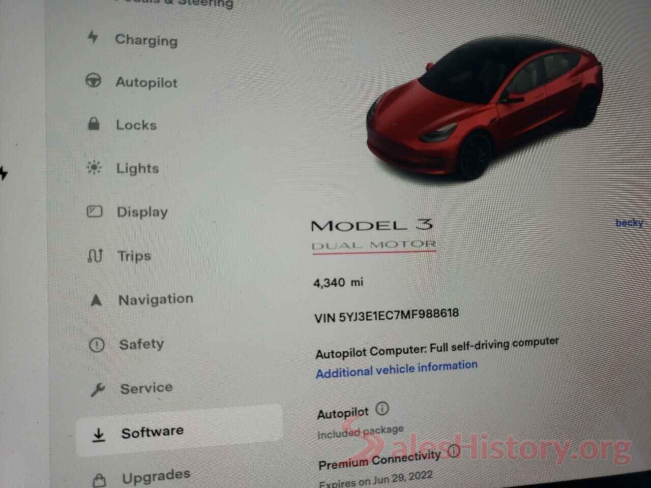 5YJ3E1EC7MF988618 2021 TESLA MODEL 3