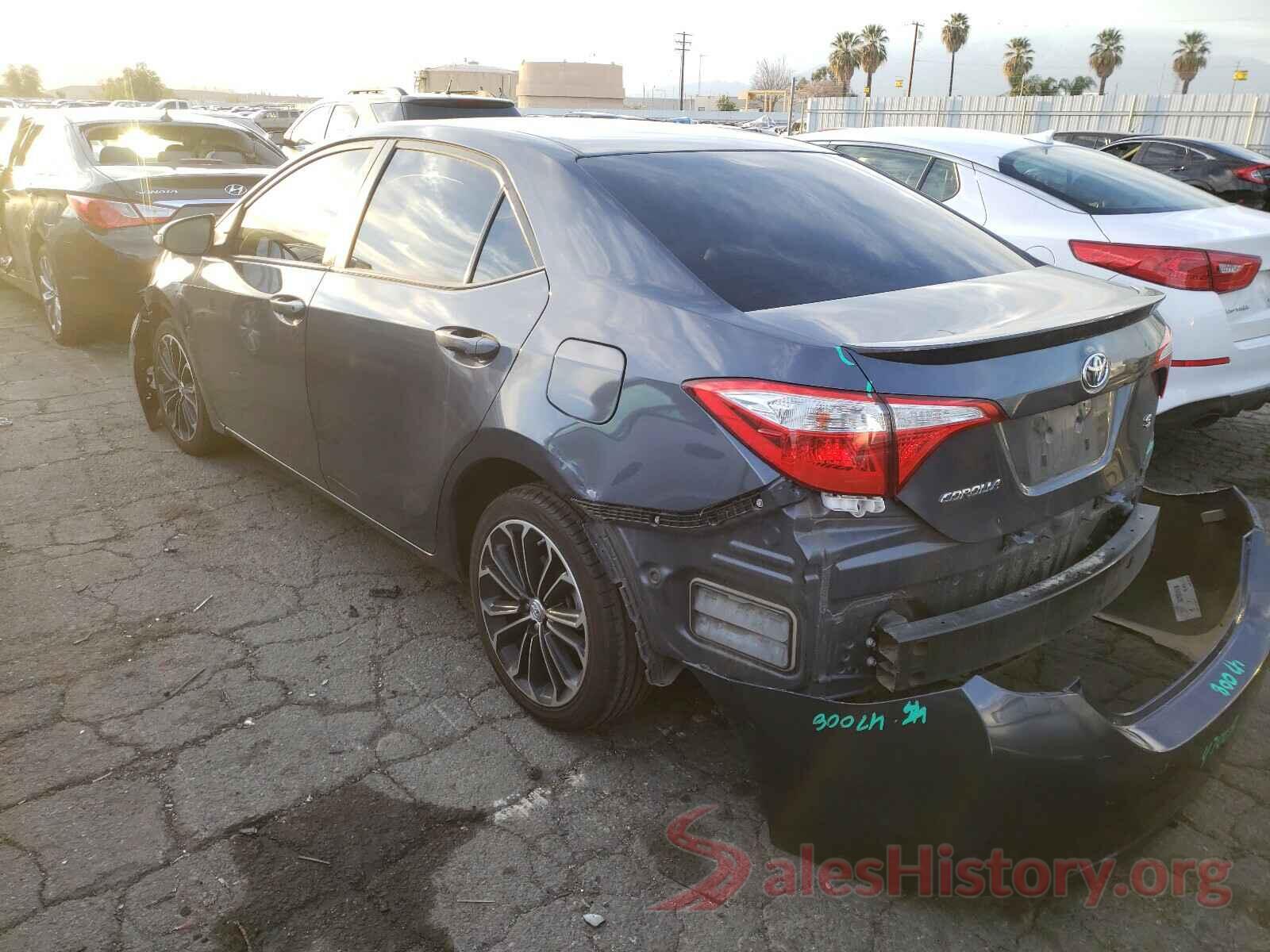 5YFBURHE2GP541584 2016 TOYOTA COROLLA