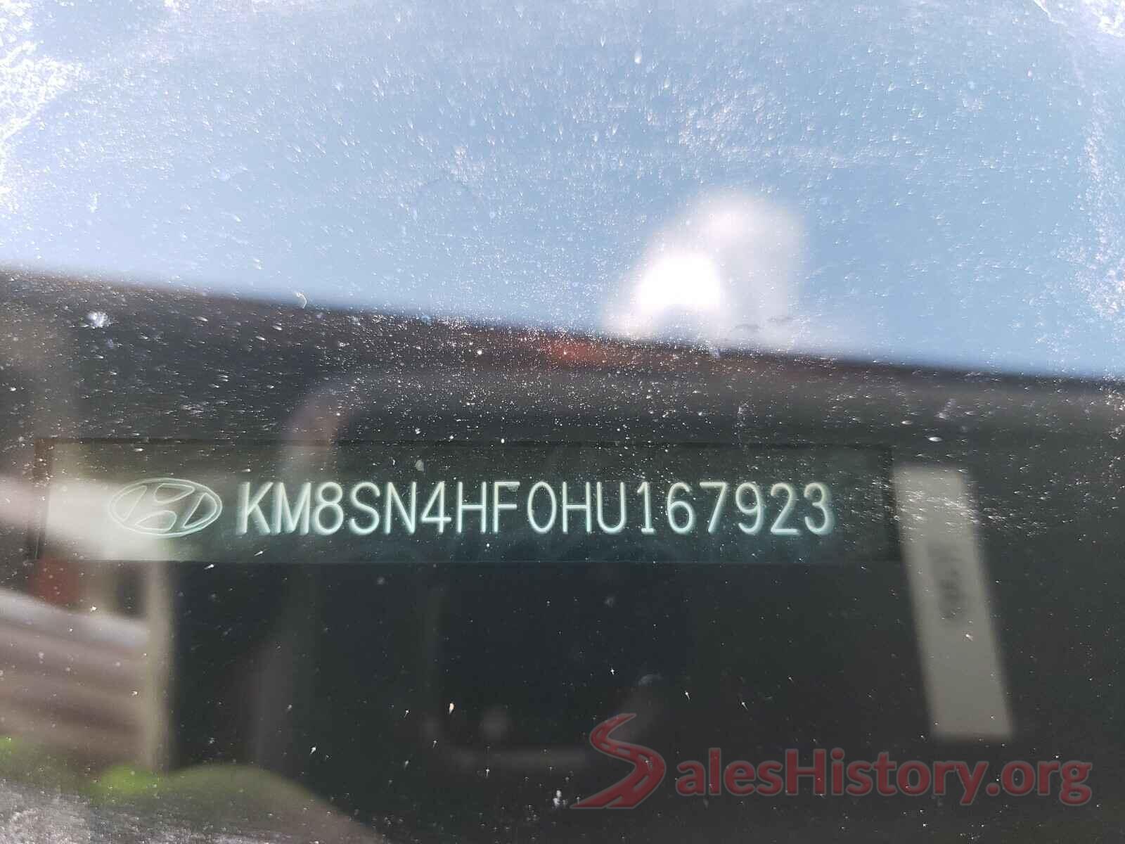 KM8SN4HF0HU167923 2017 HYUNDAI SANTA FE