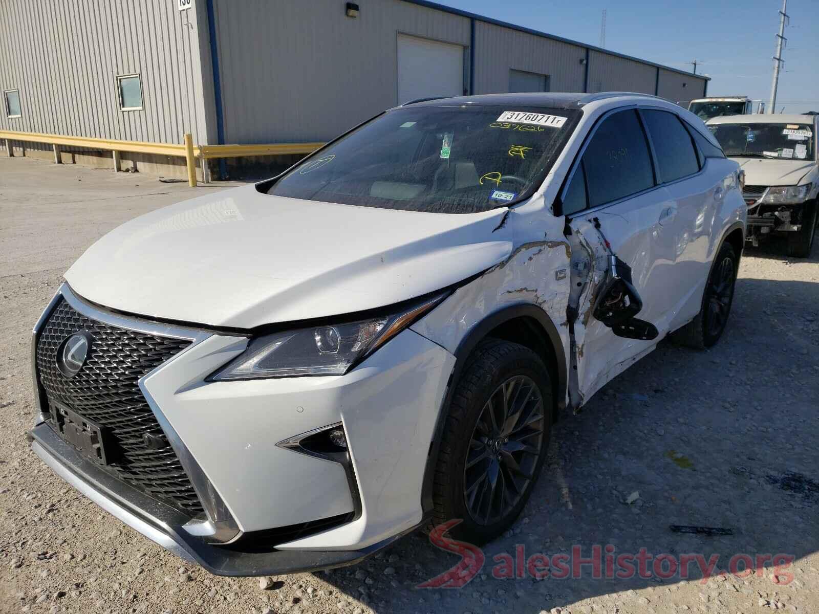 2T2ZZMCA8HC037626 2017 LEXUS RX350