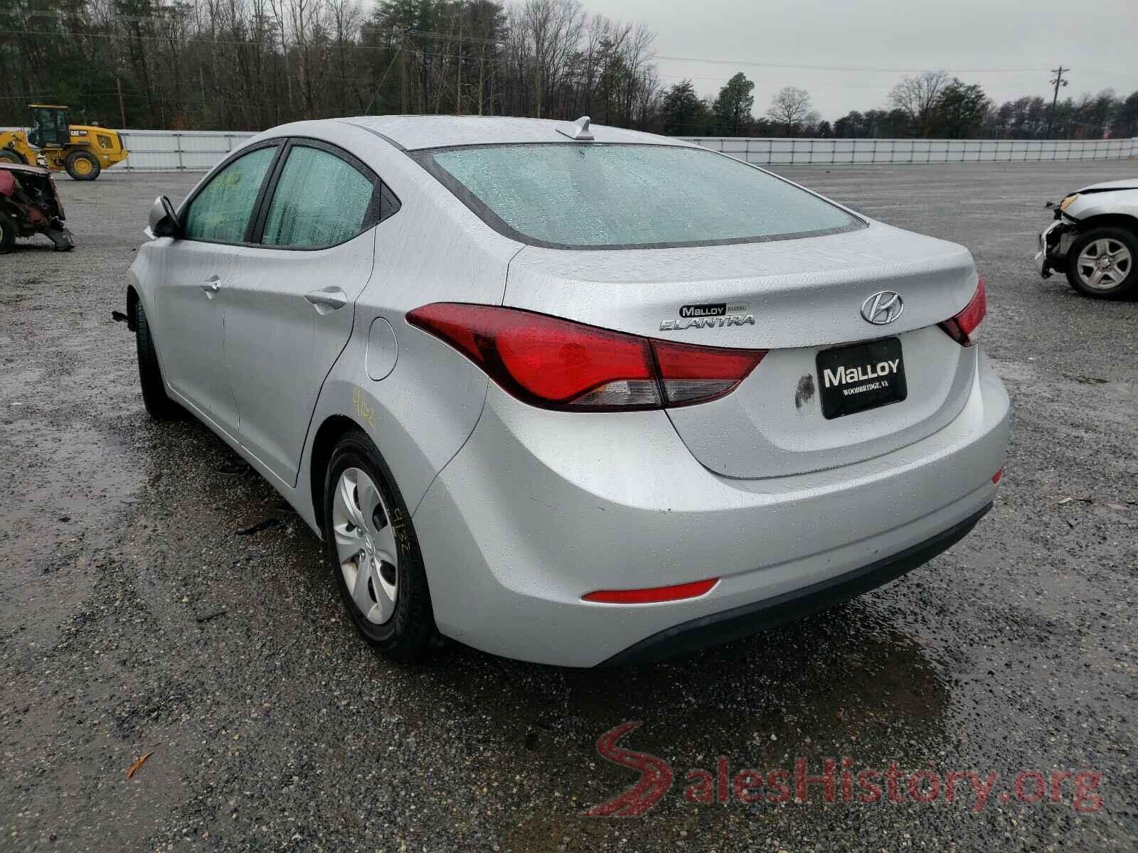 5NPDH4AEXGH768903 2016 HYUNDAI ELANTRA