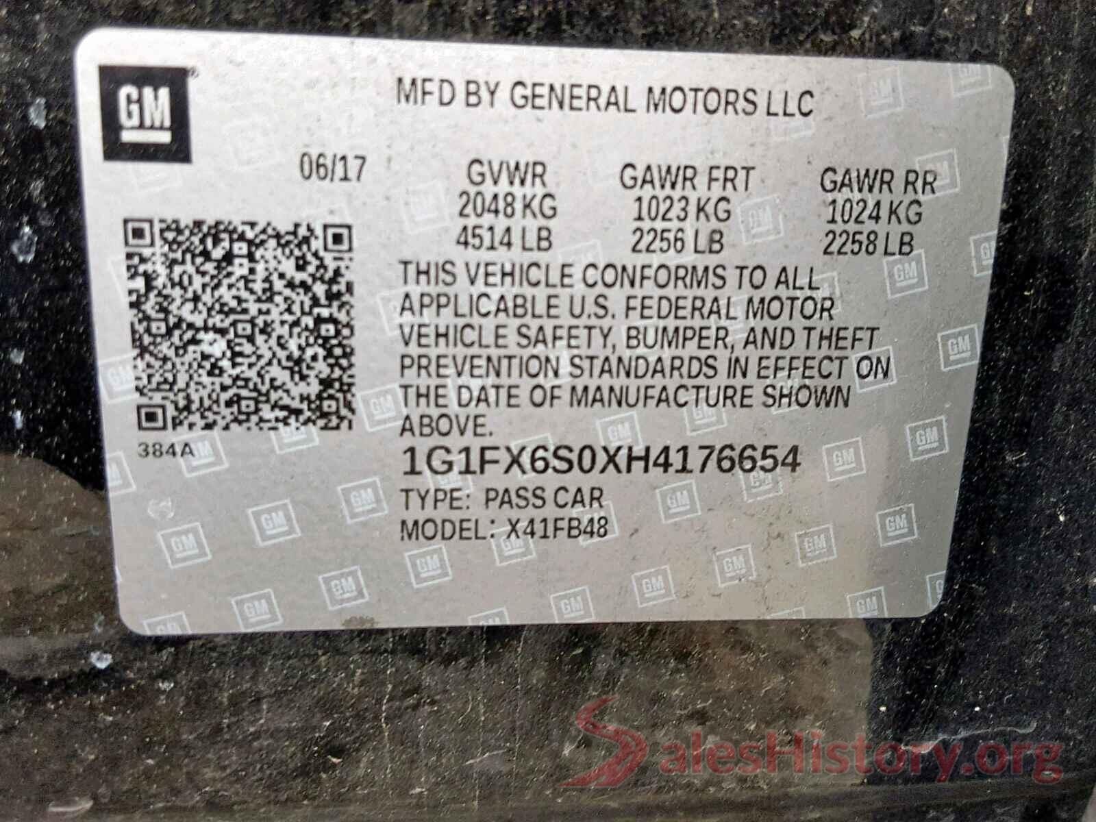 1G1FX6S0XH4176654 2017 CHEVROLET BOLT