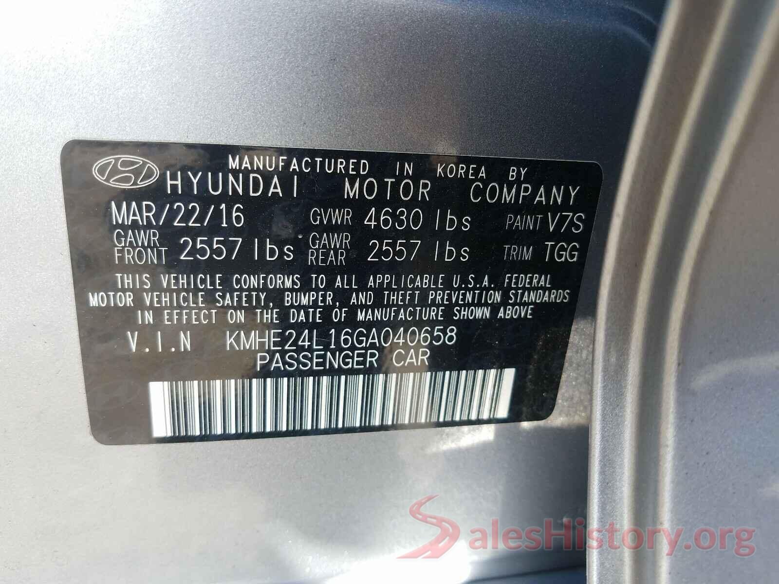 KMHE24L16GA040658 2016 HYUNDAI SONATA