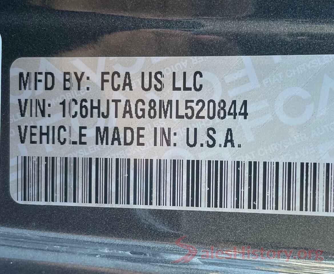 1C6HJTAG8ML520844 2021 JEEP ALL OTHER