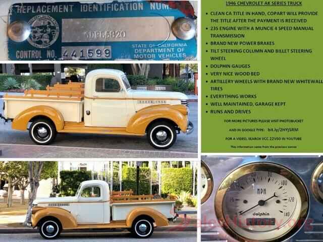 6DPL5820 1946 CHEVROLET ALL OTHER