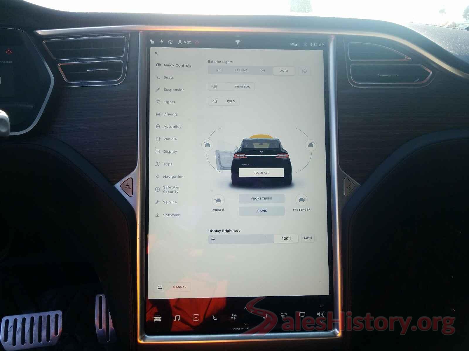 5YJXCBE45GF004716 2016 TESLA MODEL X