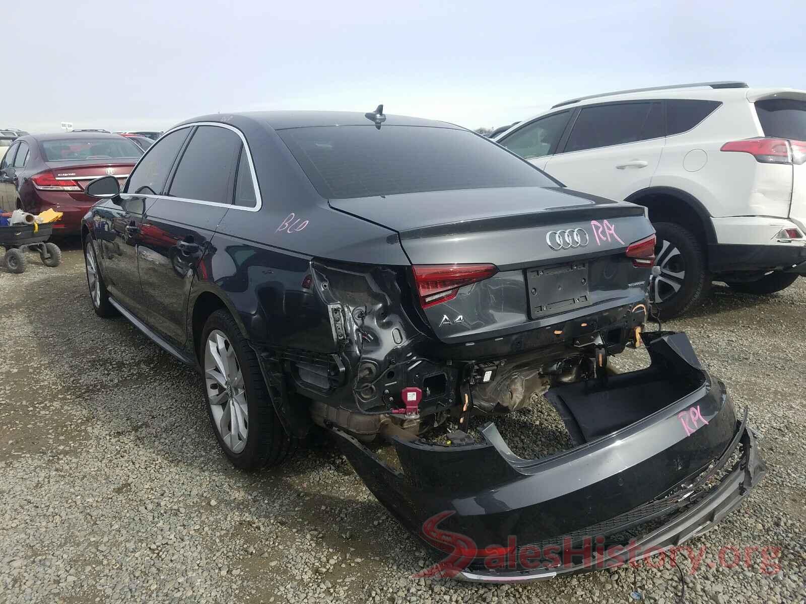 WAUENAF45KN015393 2019 AUDI A4