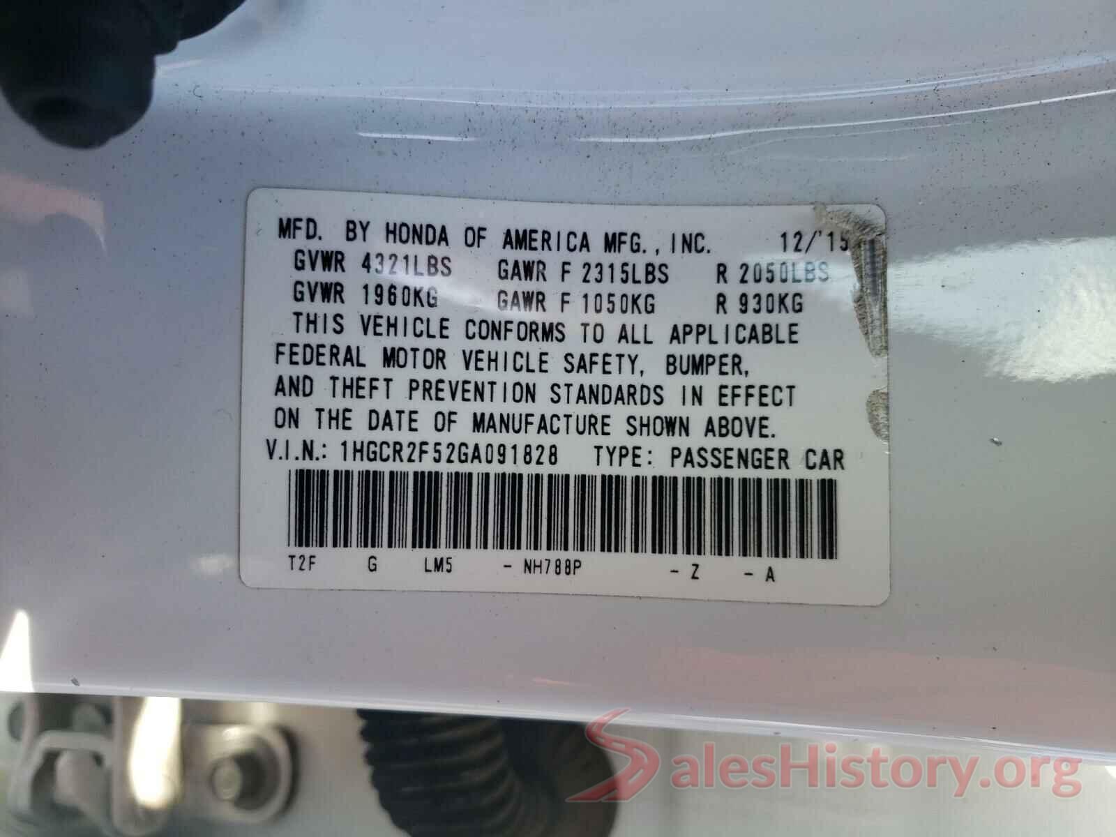 1HGCR2F52GA091828 2016 HONDA ACCORD