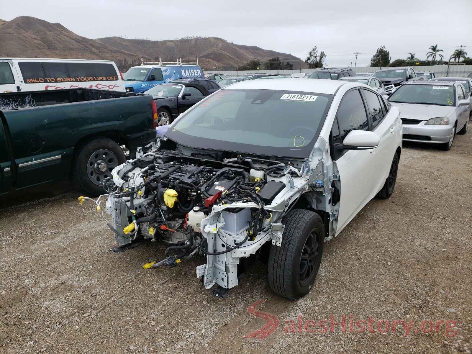 JTDKBRFU6J3063993 2018 TOYOTA PRIUS