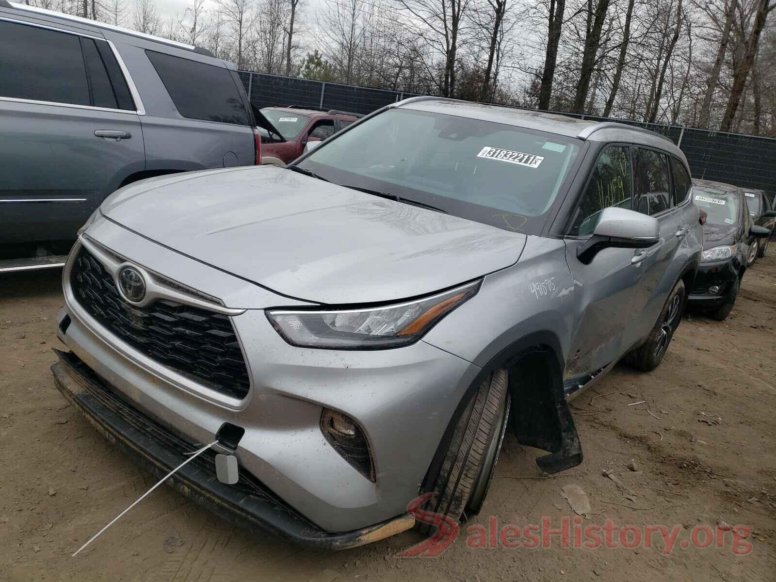 5TDGZRBH2LS509827 2020 TOYOTA HIGHLANDER