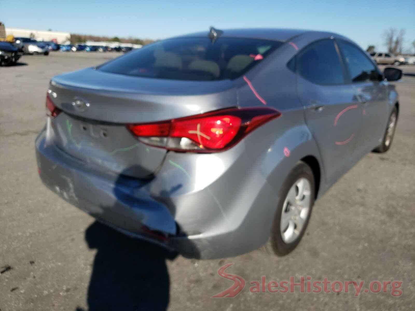 5NPDH4AEXGH752622 2016 HYUNDAI ELANTRA