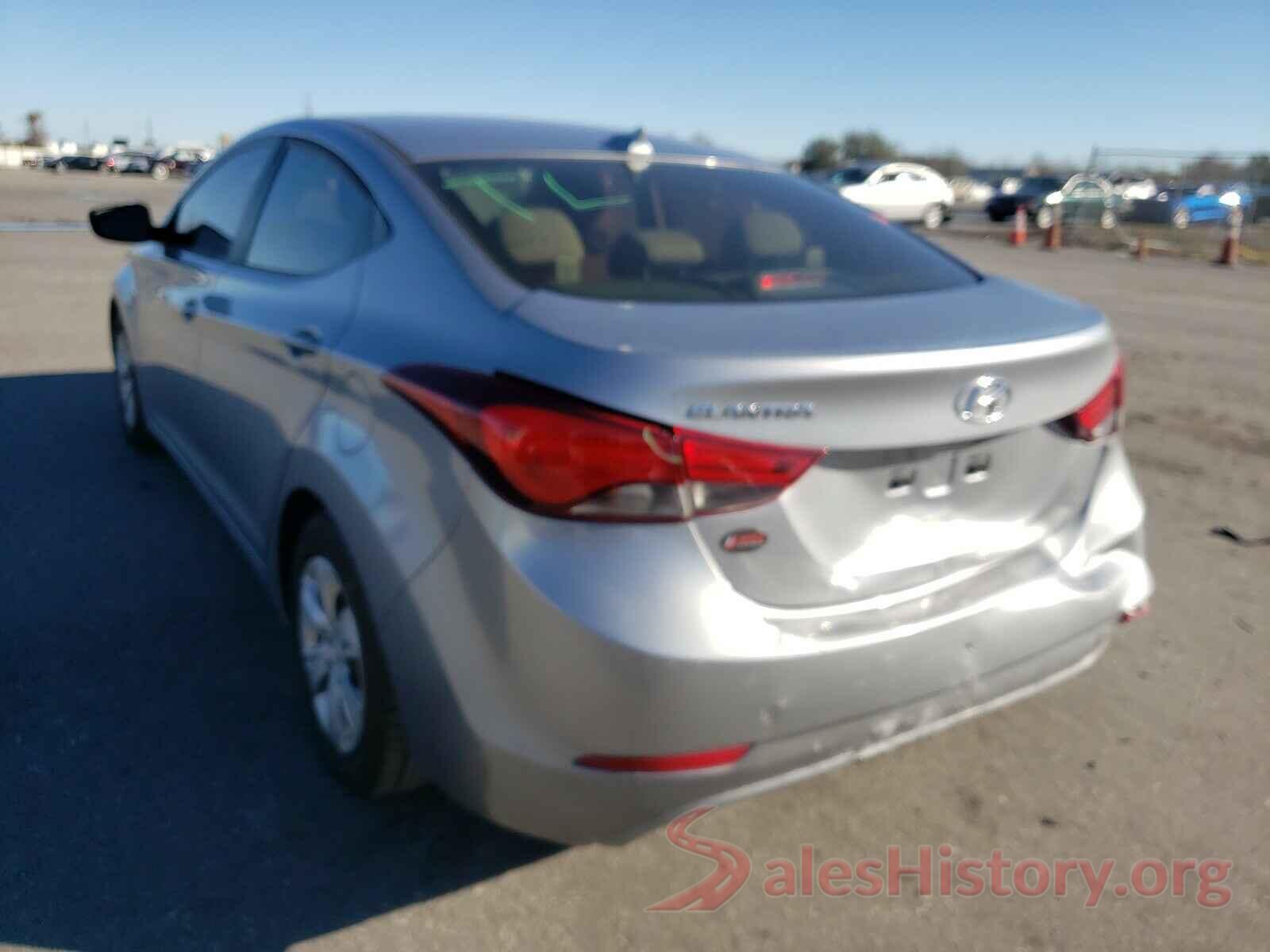 5NPDH4AEXGH752622 2016 HYUNDAI ELANTRA