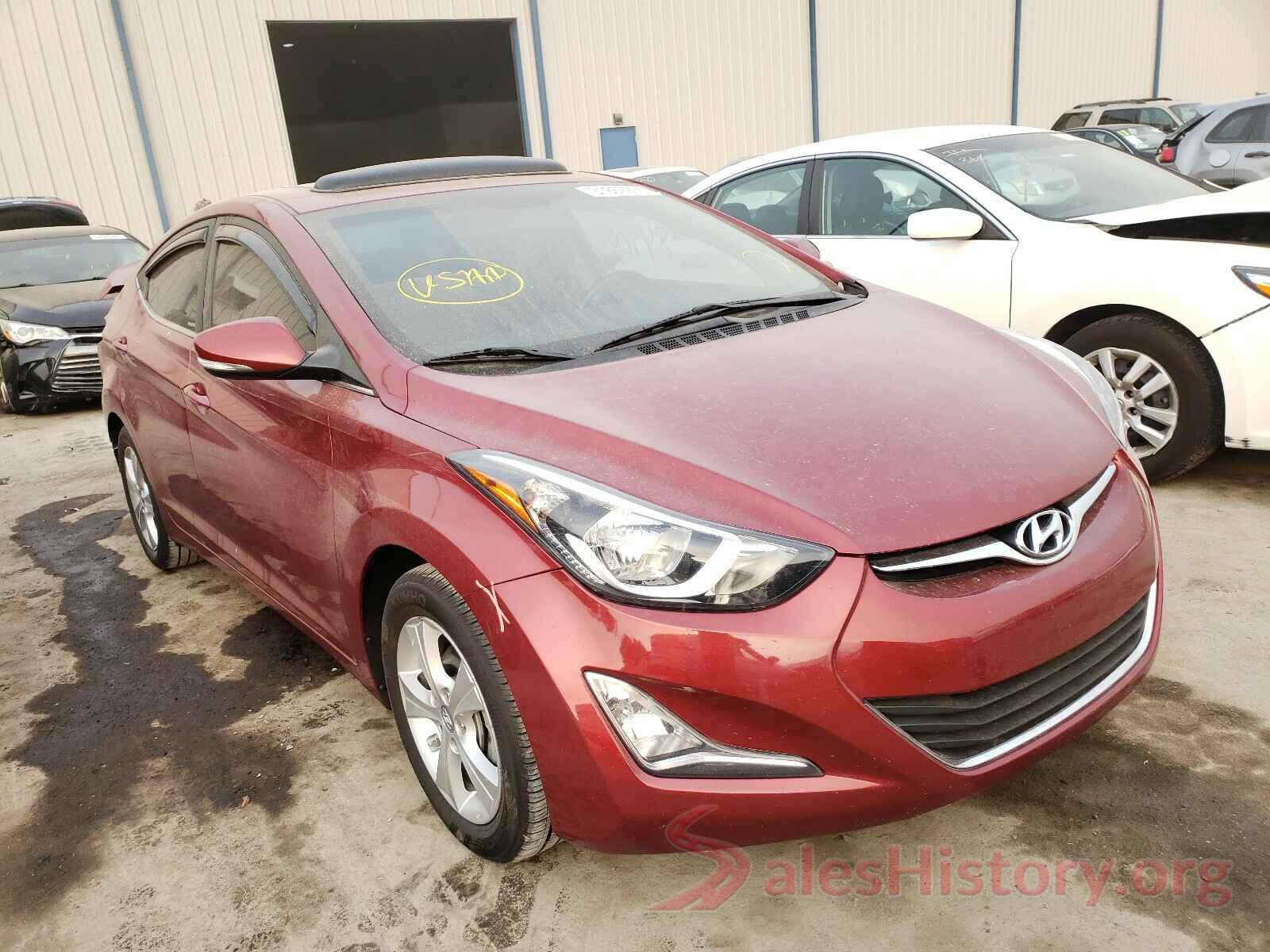 5NPDH4AE9GH736850 2016 HYUNDAI ELANTRA