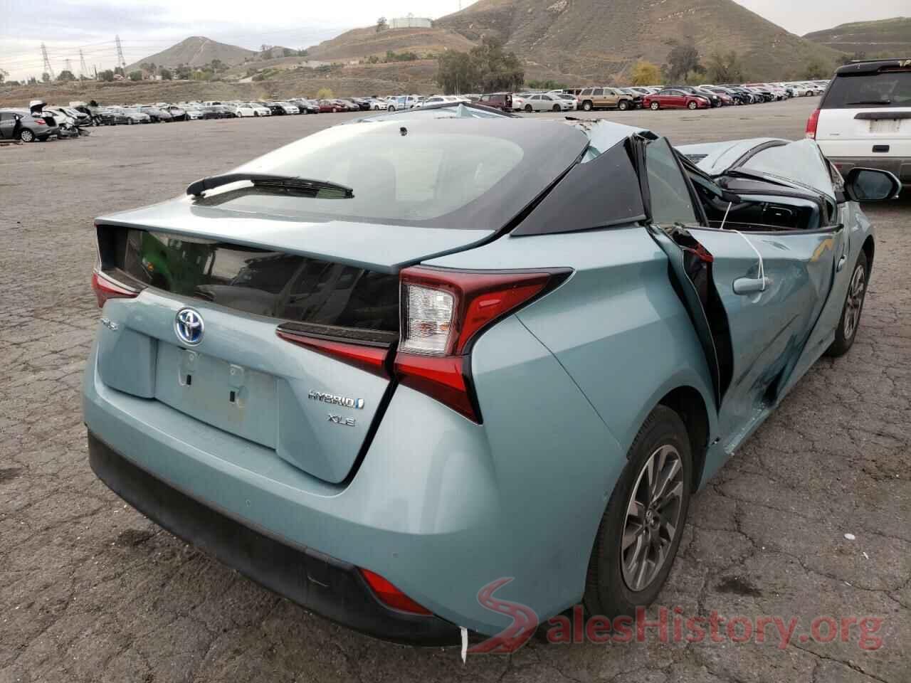 JTDKARFU9K3085958 2019 TOYOTA PRIUS