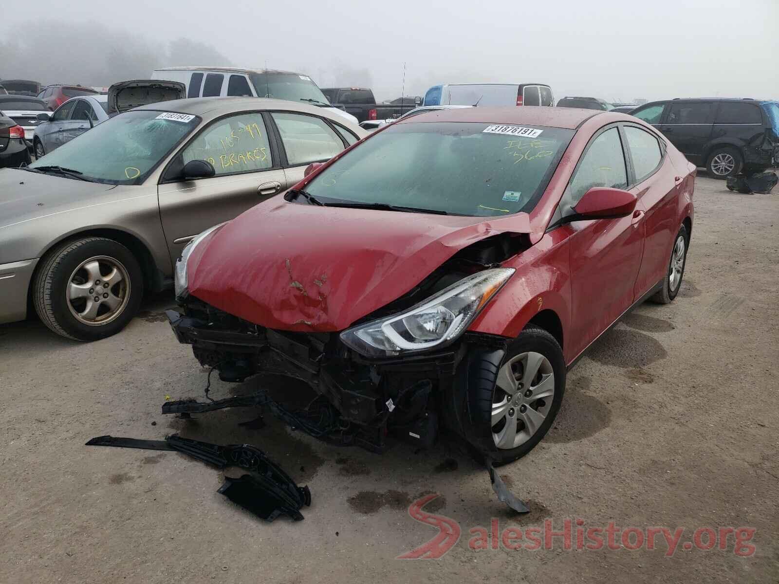 KMHDH4AEXGU633650 2016 HYUNDAI ELANTRA