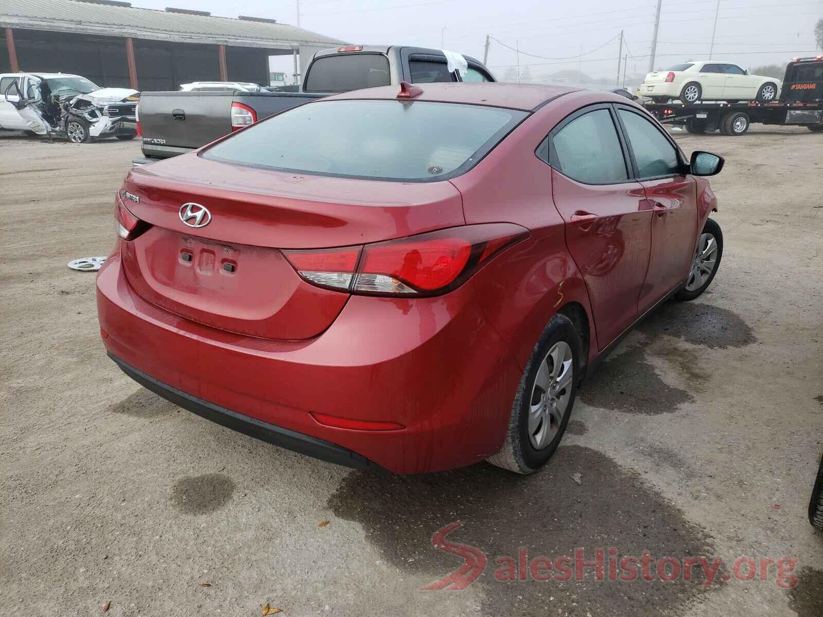 KMHDH4AEXGU633650 2016 HYUNDAI ELANTRA