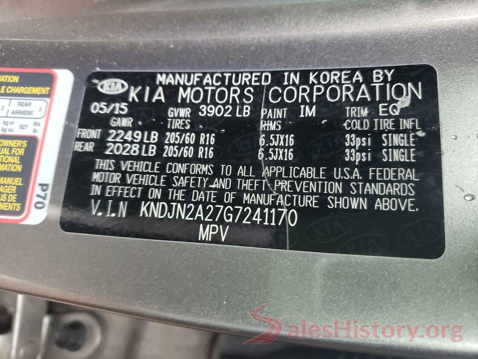 KNDJN2A27G7241170 2016 KIA SOUL