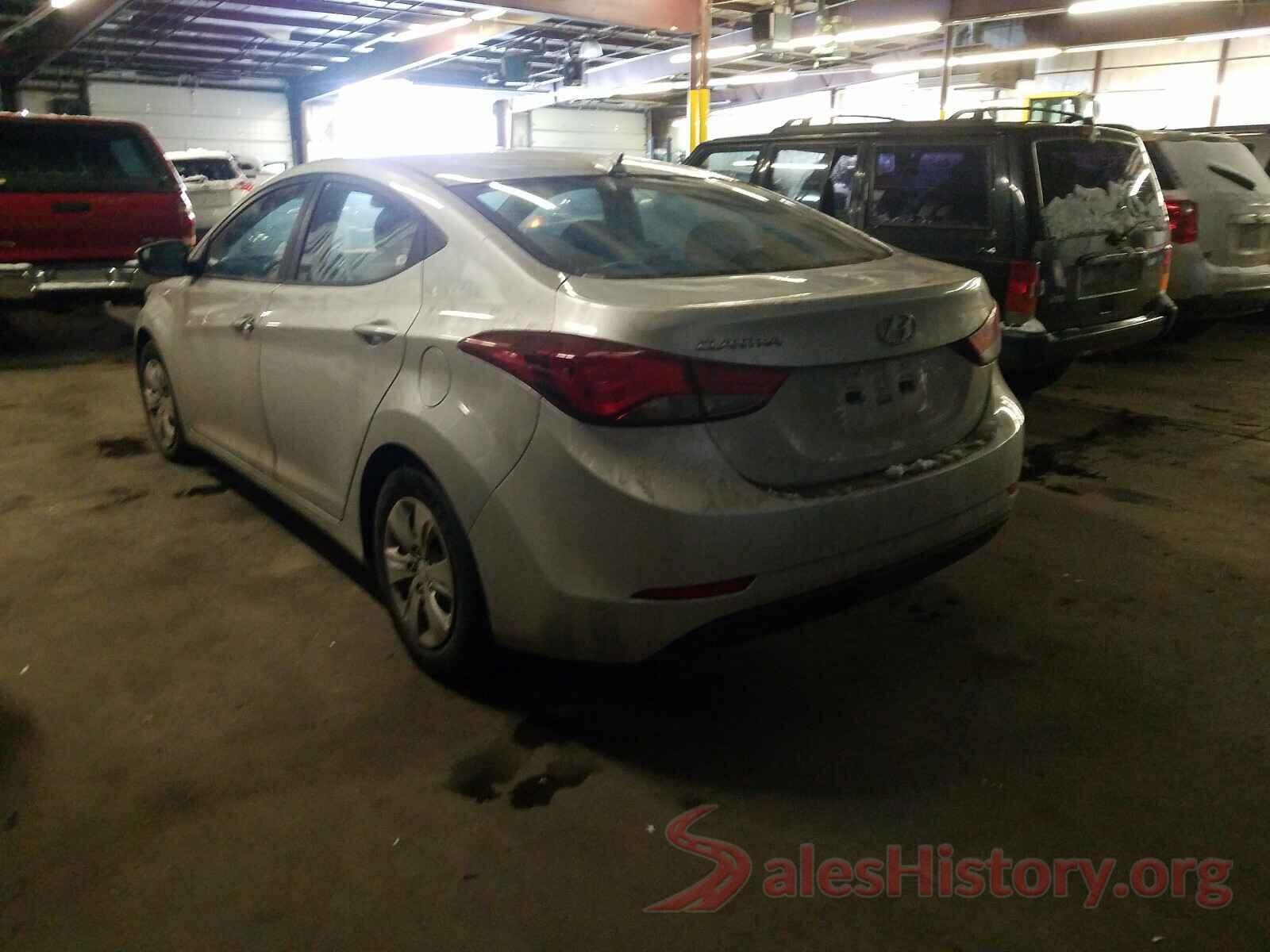 5NPDH4AE8GH709140 2016 HYUNDAI ELANTRA