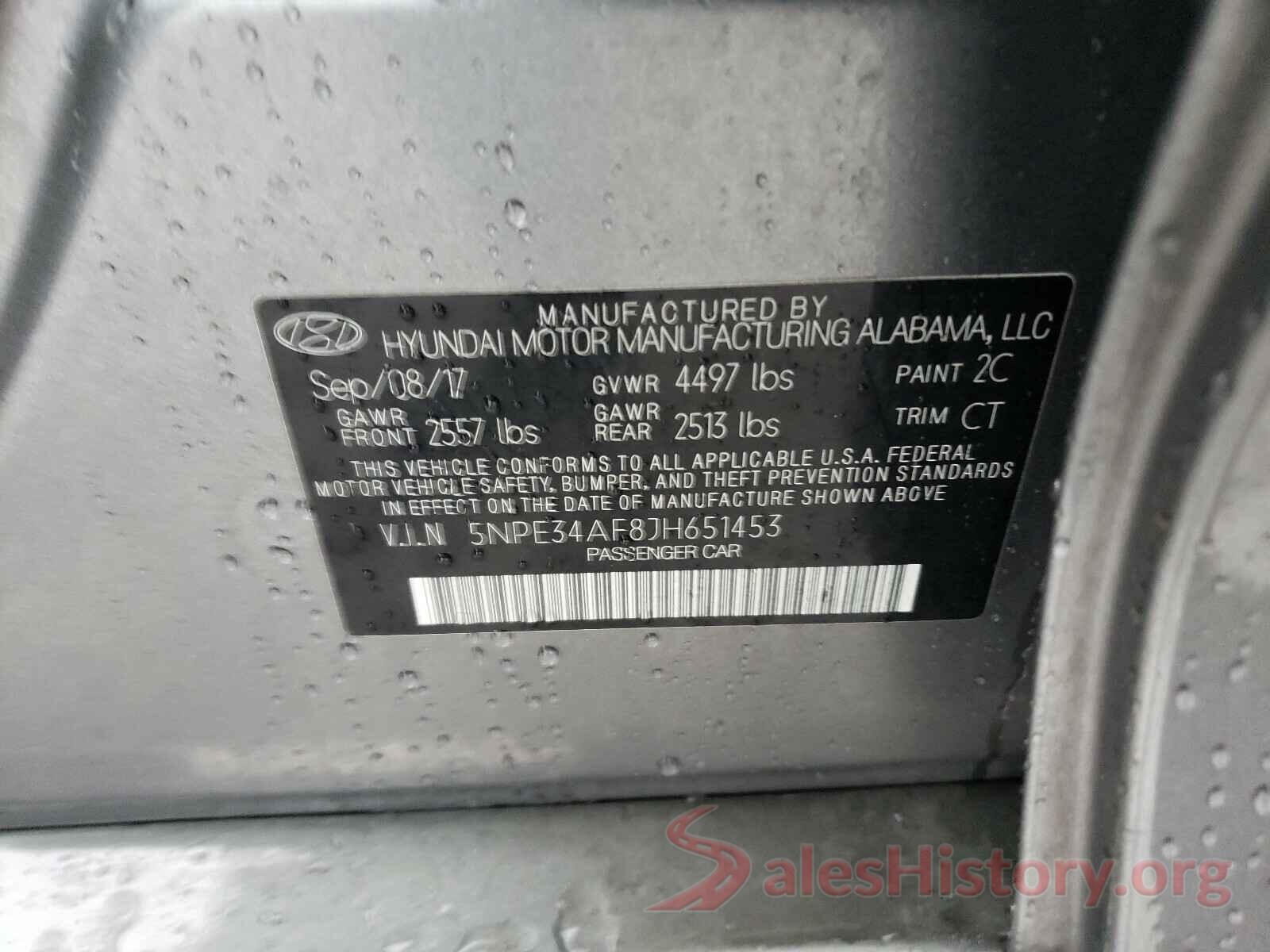 5NPE34AF8JH651453 2018 HYUNDAI SONATA