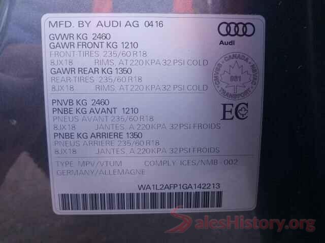 WA1L2AFP1GA142213 2016 AUDI Q5