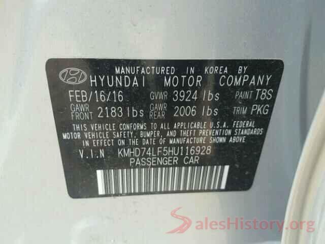 KMHD74LF5HU116928 2017 HYUNDAI ELANTRA