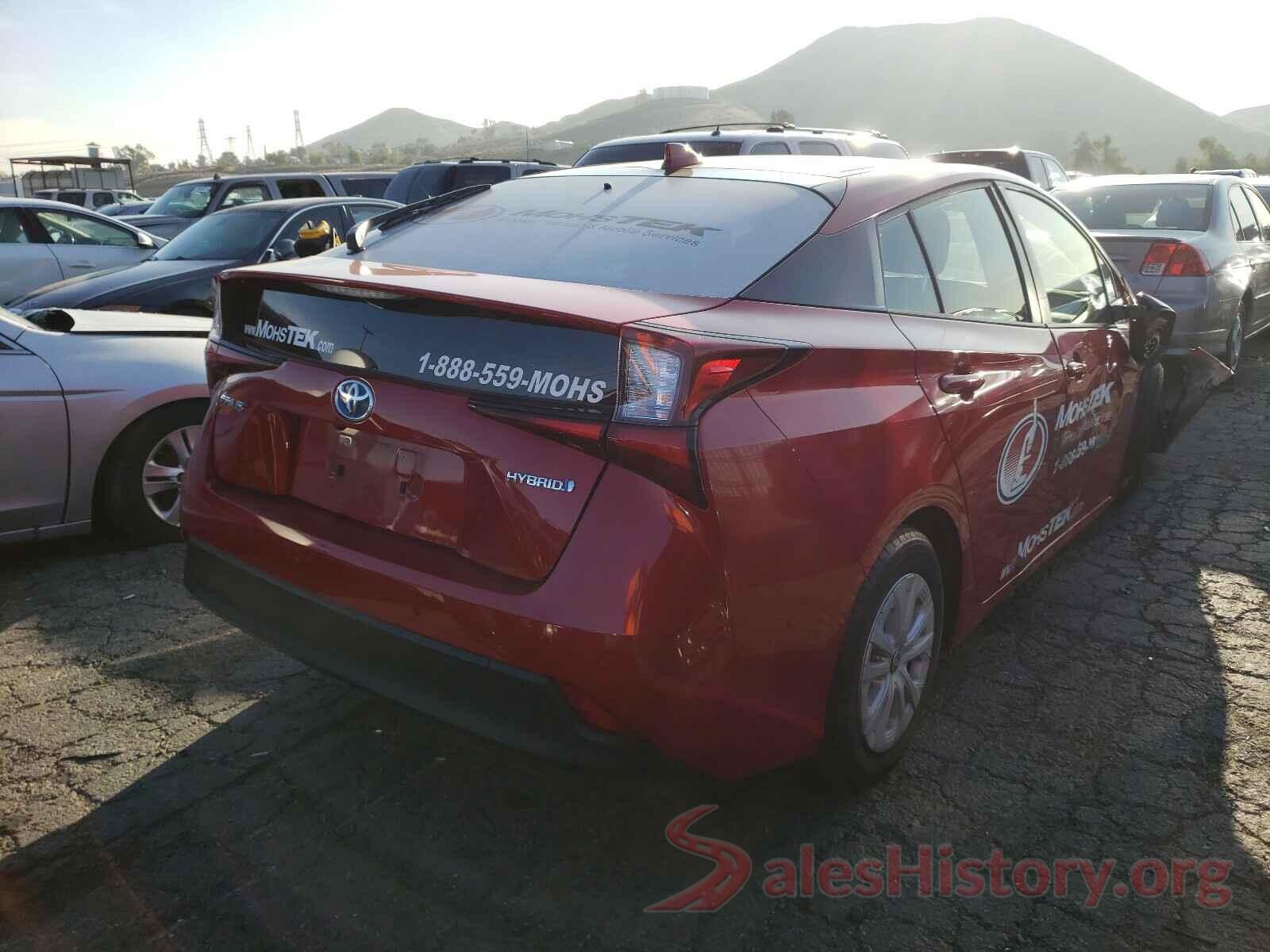 JTDKARFU9K3079576 2019 TOYOTA PRIUS