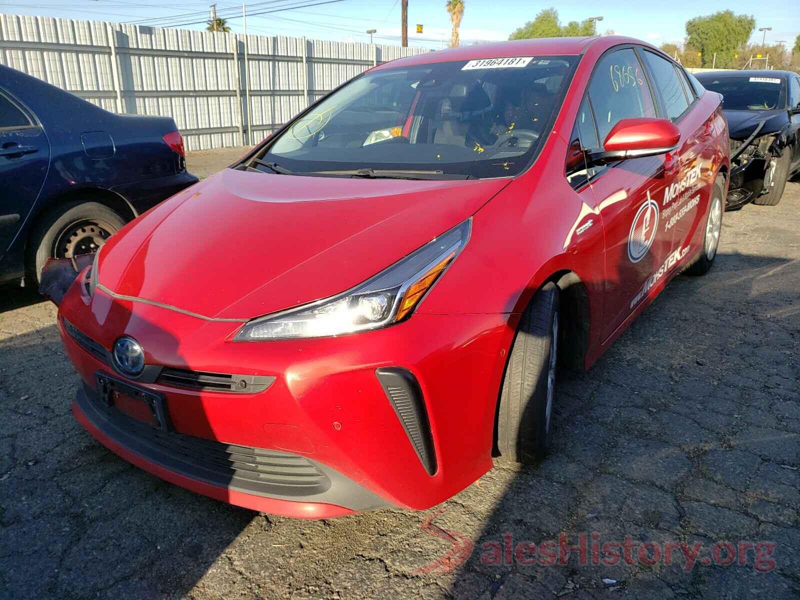 JTDKARFU9K3079576 2019 TOYOTA PRIUS