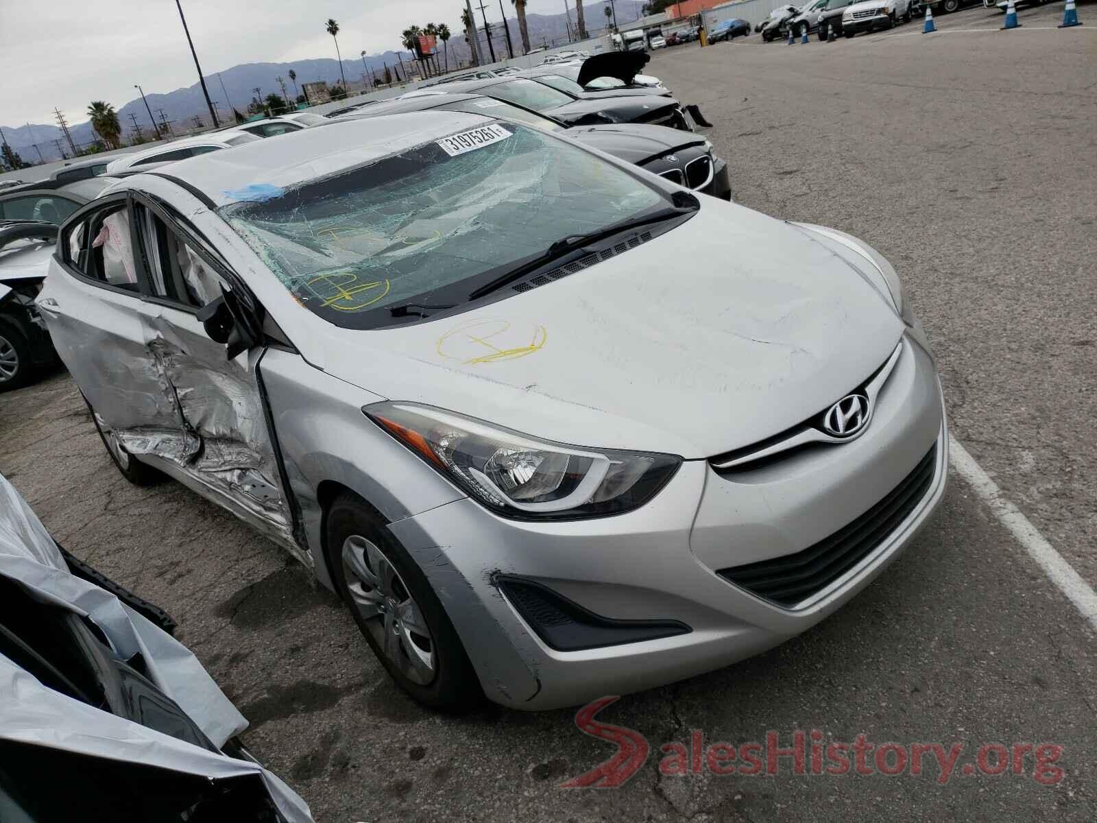 5NPDH4AE8GH748794 2016 HYUNDAI ELANTRA