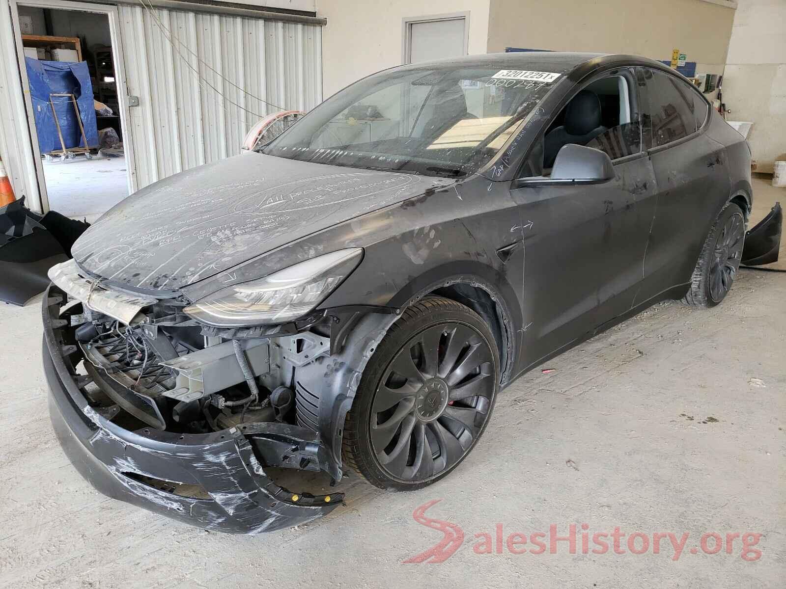 5YJYGDEFXLF000287 2020 TESLA MODEL Y