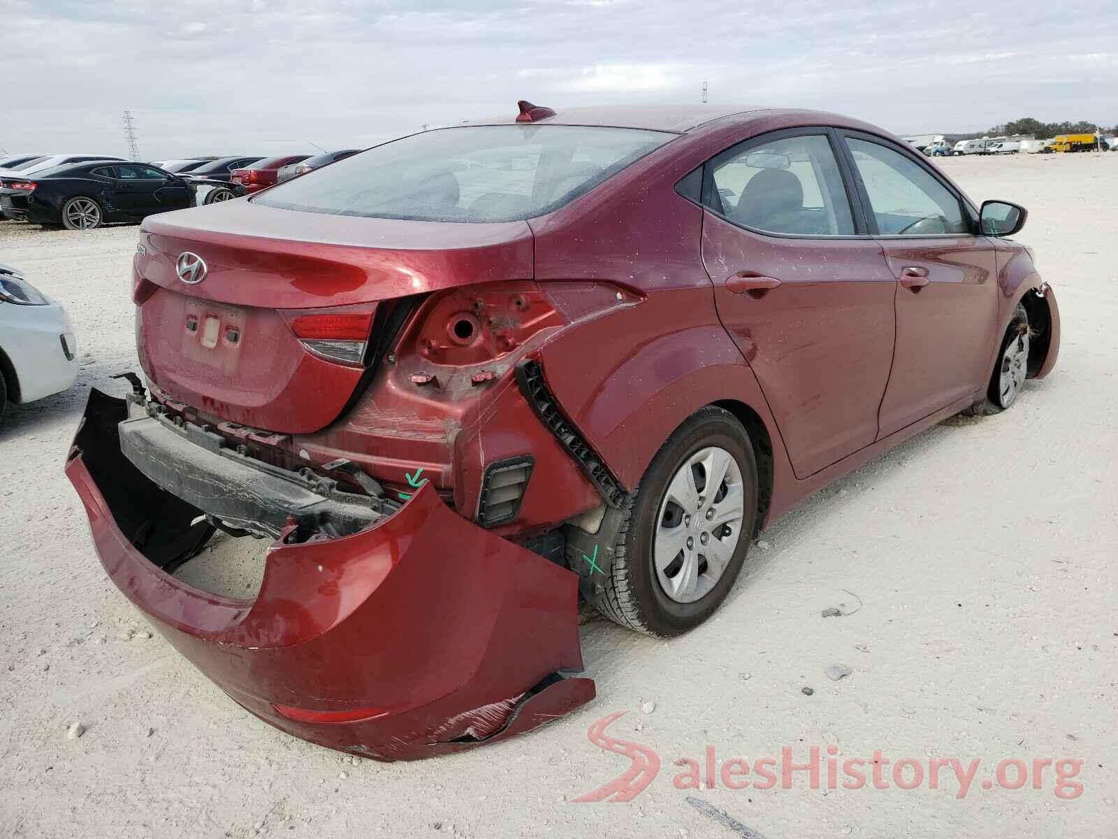 5NPDH4AE8GH772187 2016 HYUNDAI ELANTRA