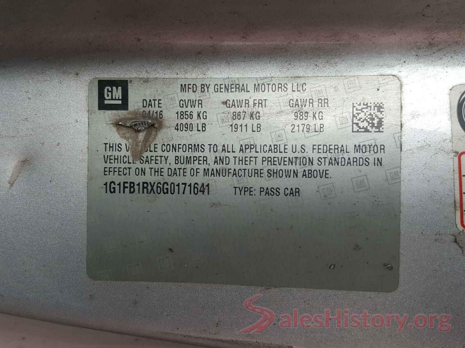 1G1FB1RX6G0171641 2016 CHEVROLET CAMARO