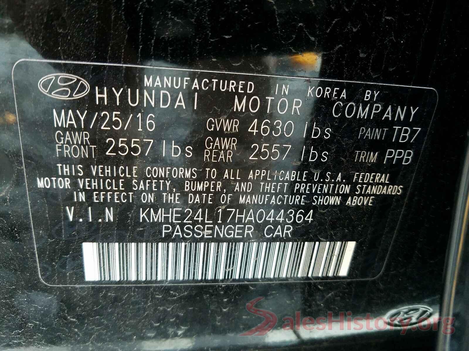 KMHE24L17HA044364 2017 HYUNDAI SONATA