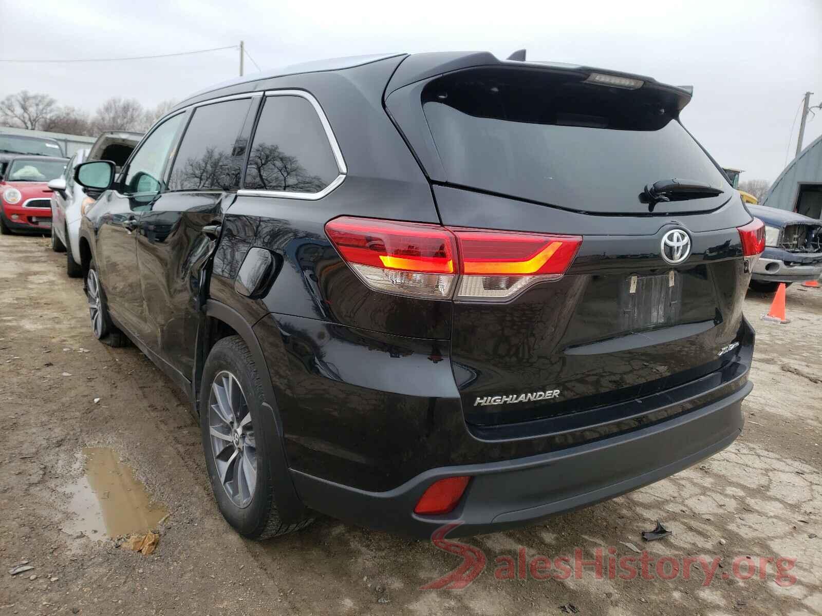 5TDJZRFH6KS581791 2019 TOYOTA HIGHLANDER