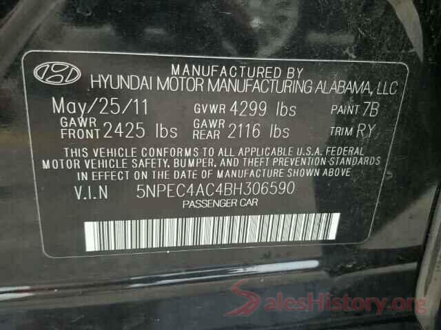 5NPEC4AC4BH306590 2011 HYUNDAI SONATA