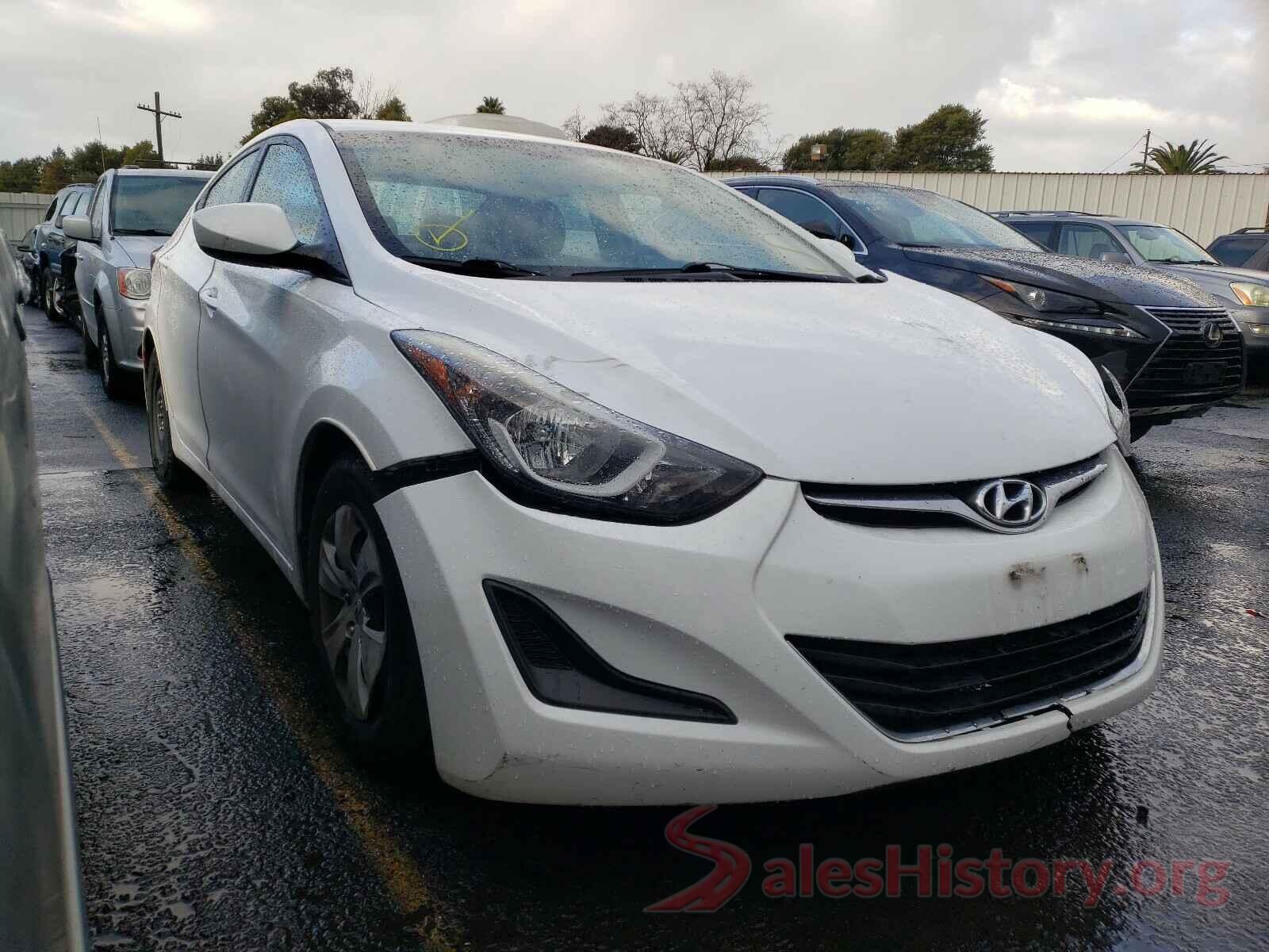 5NPDH4AE9GH780508 2016 HYUNDAI ELANTRA