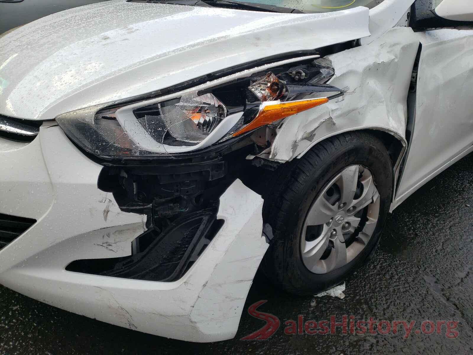 5NPDH4AE9GH780508 2016 HYUNDAI ELANTRA