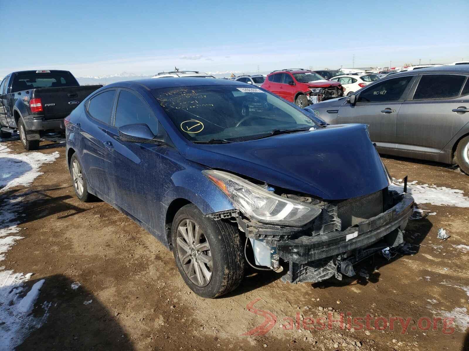 5NPDH4AE3GH704086 2016 HYUNDAI ELANTRA