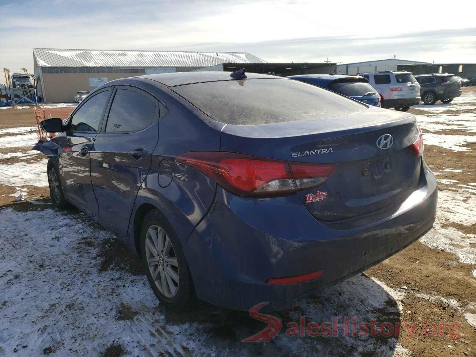 5NPDH4AE3GH704086 2016 HYUNDAI ELANTRA