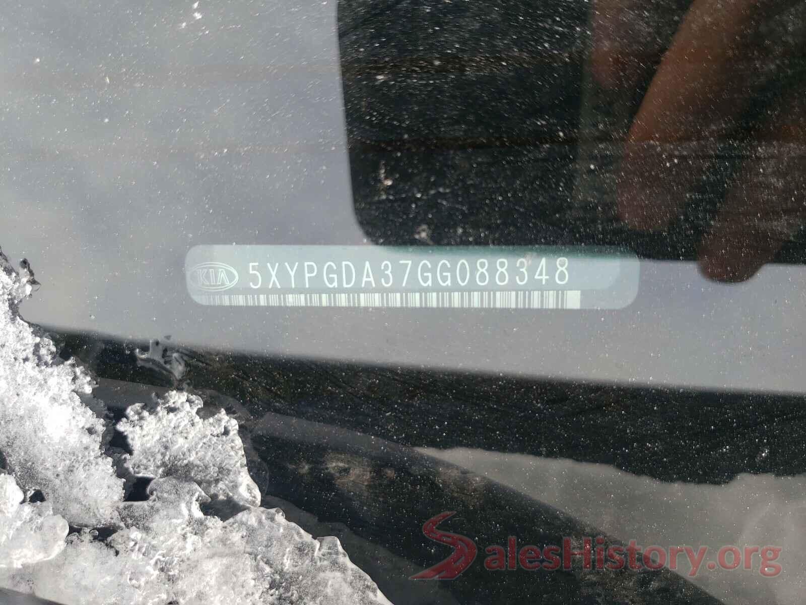 5XYPGDA37GG088348 2016 KIA SORENTO