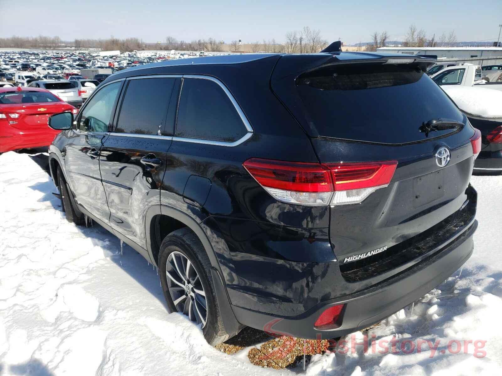 5TDJZRFH2KS610784 2019 TOYOTA HIGHLANDER