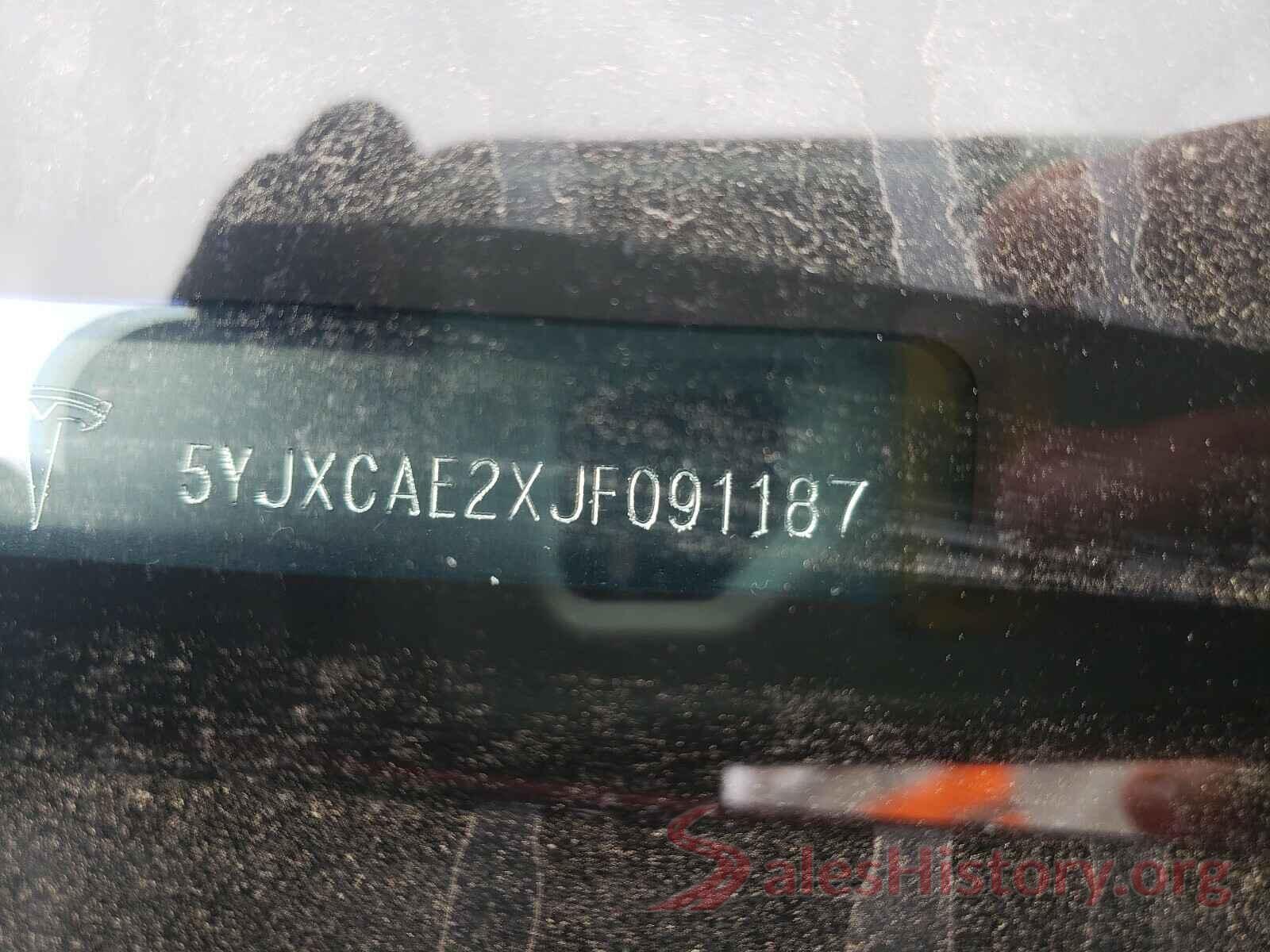 5YJXCAE2XJF091187 2018 TESLA MODEL X