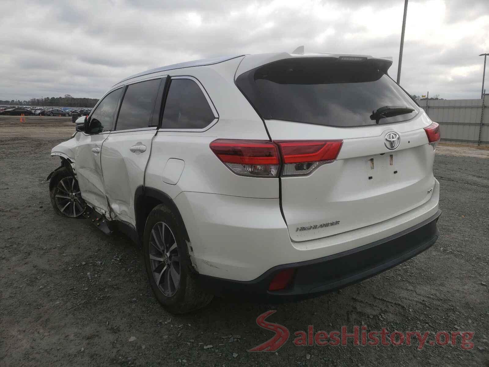 5TDKZRFH3KS318274 2019 TOYOTA HIGHLANDER