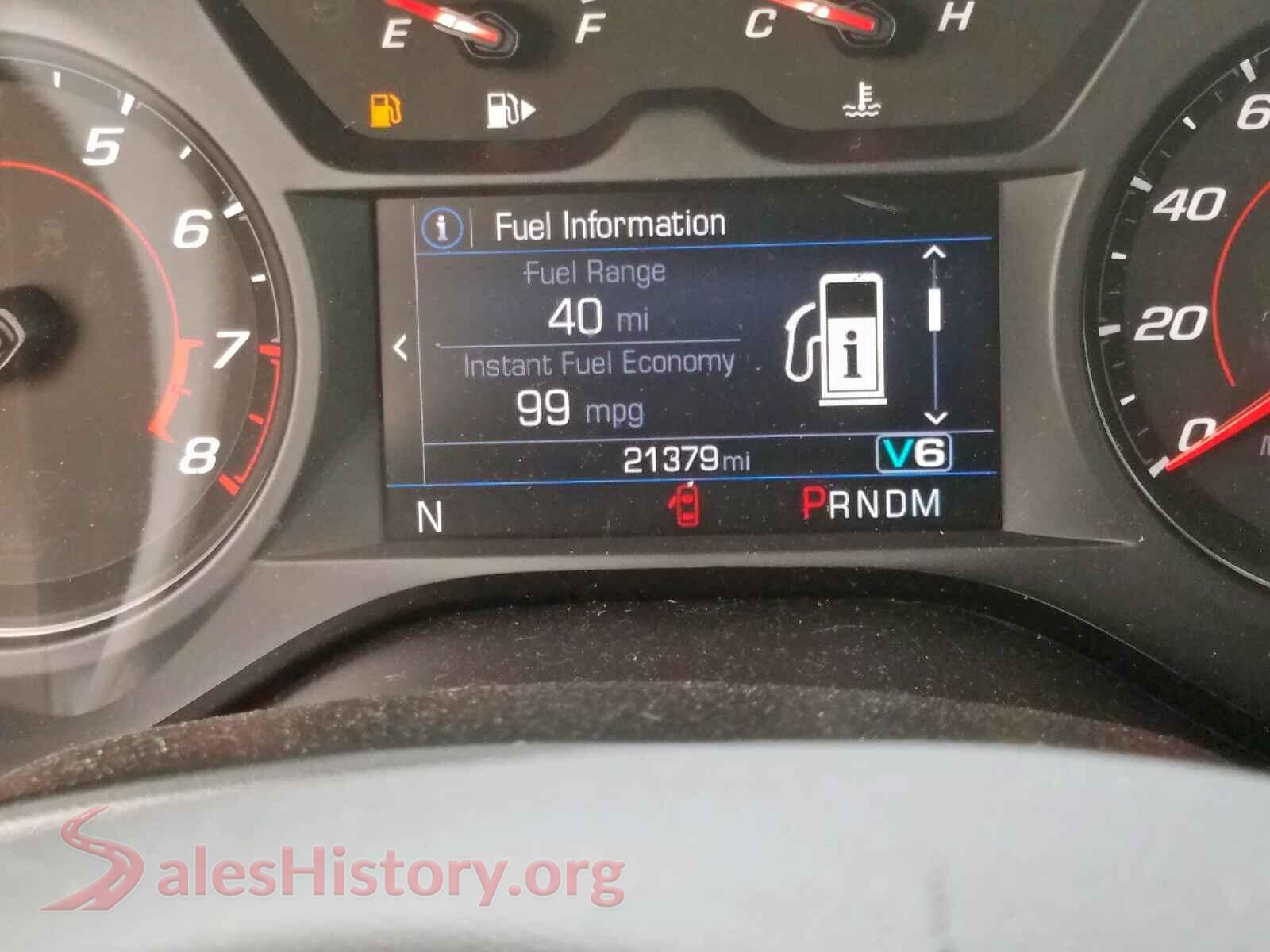 2019 CHEVROLET CAMARO VIN 1G1FB3DS8K0147907, interior dashboard