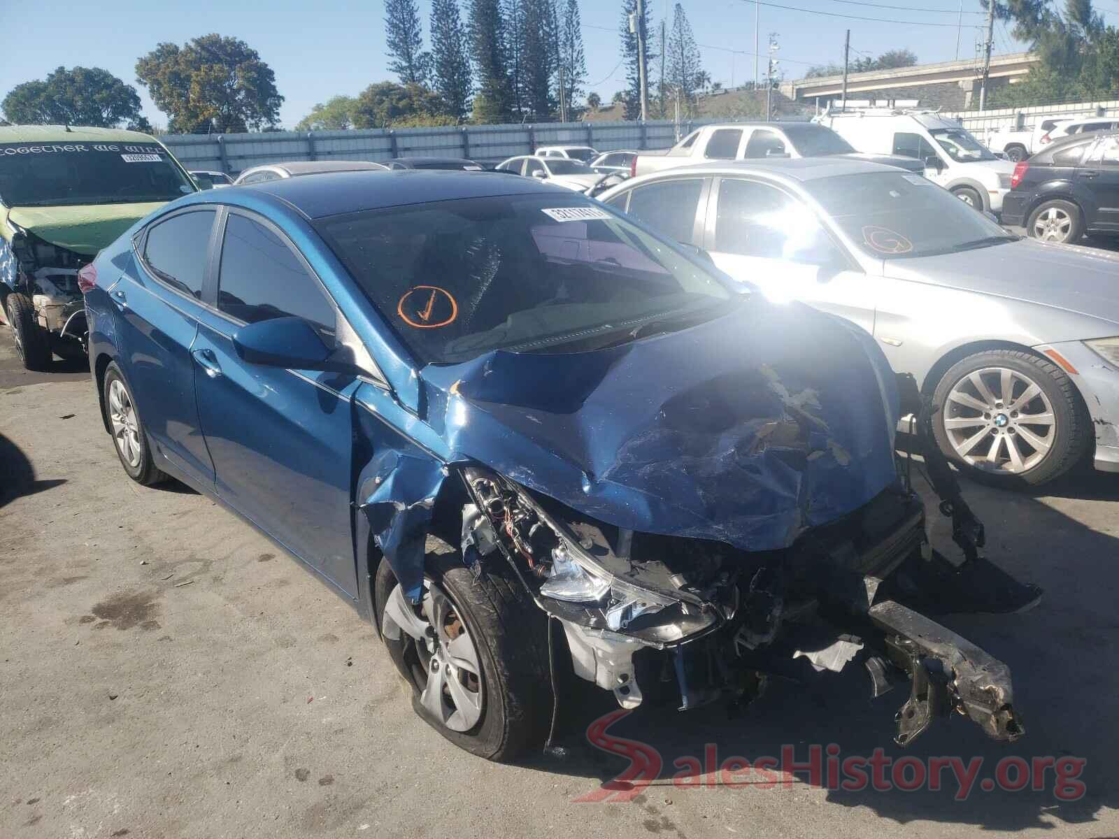 KMHDH4AE6GU607319 2016 HYUNDAI ELANTRA