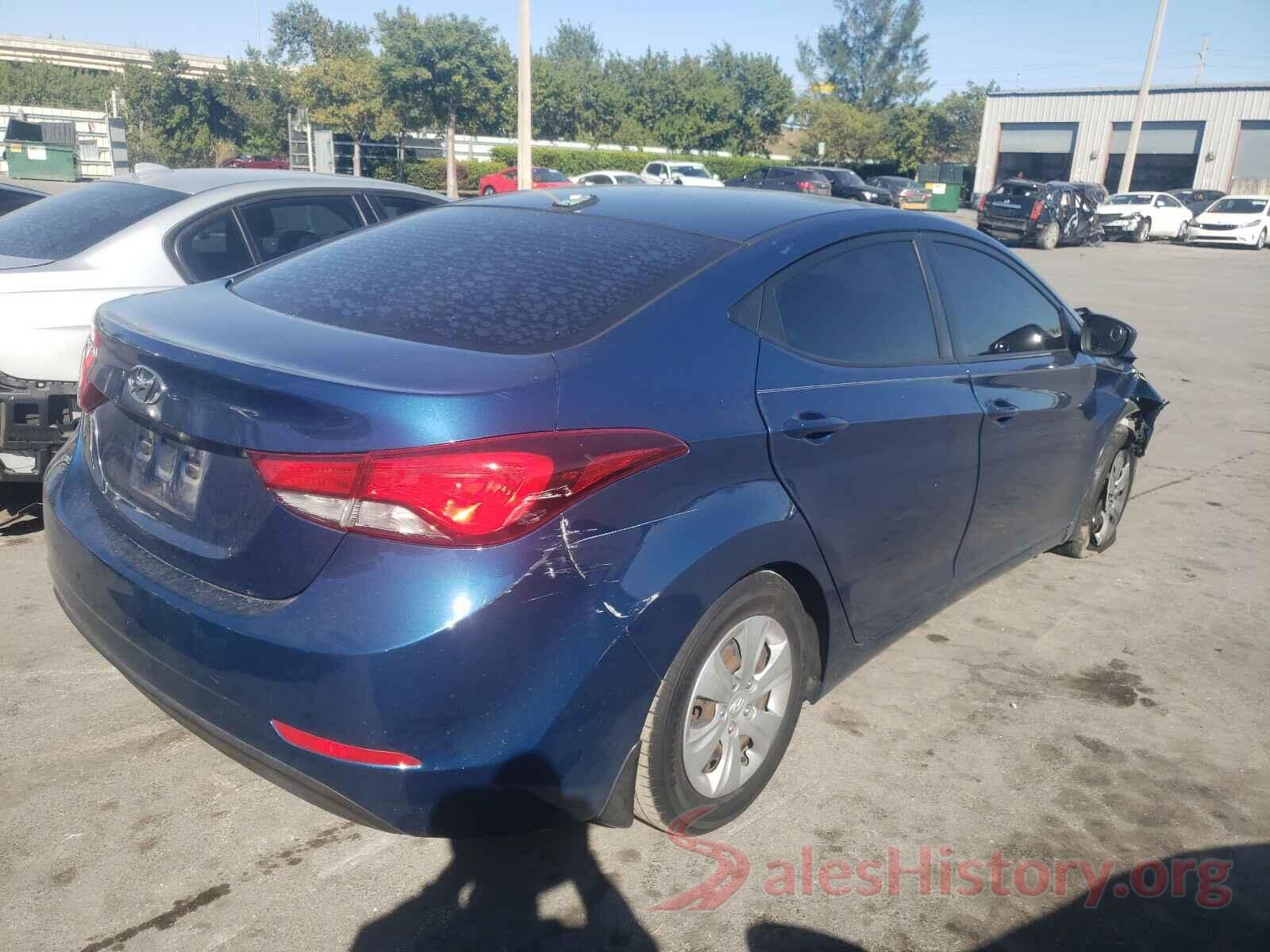 KMHDH4AE6GU607319 2016 HYUNDAI ELANTRA